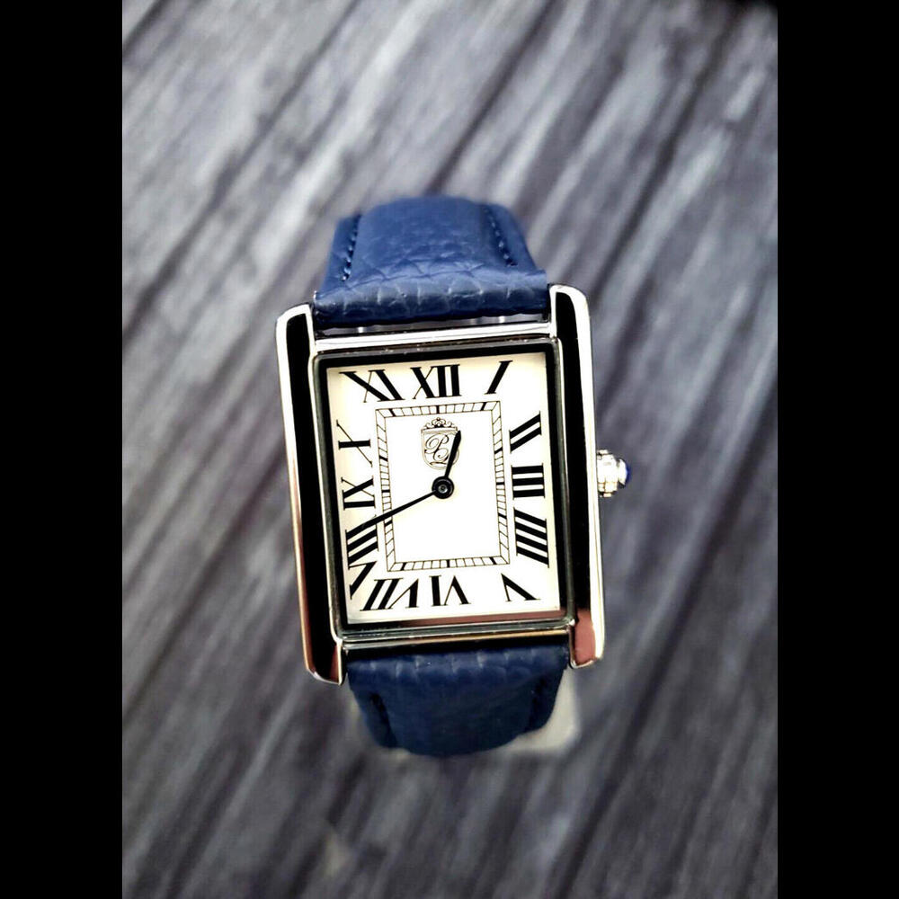 Pierre Lucerne 1888‎ Swiss Vintage Inspired Mens Watch Blue